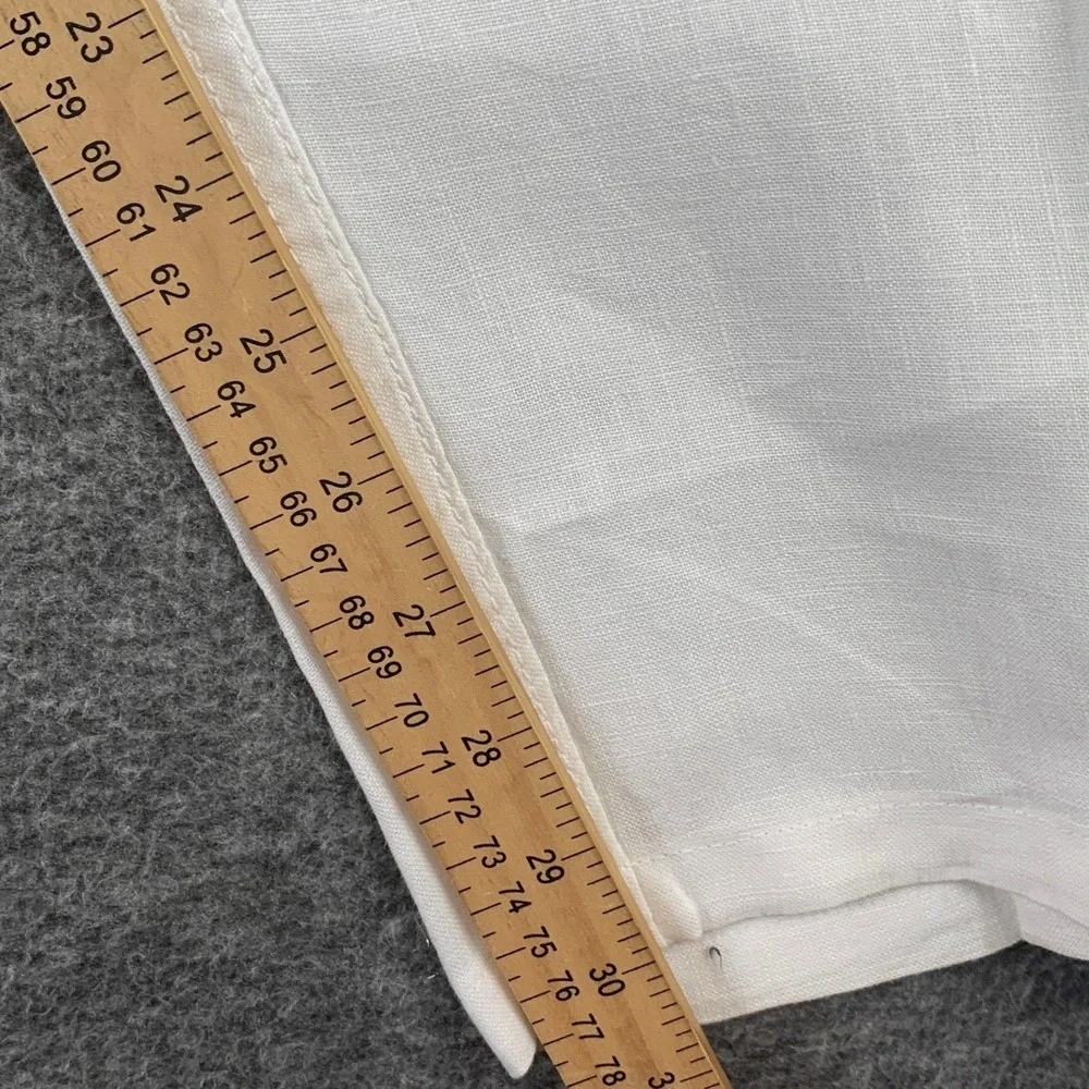 Vilebrequin Linen Pants Men 3XL White Coastal Pull On Drawstring Old Money